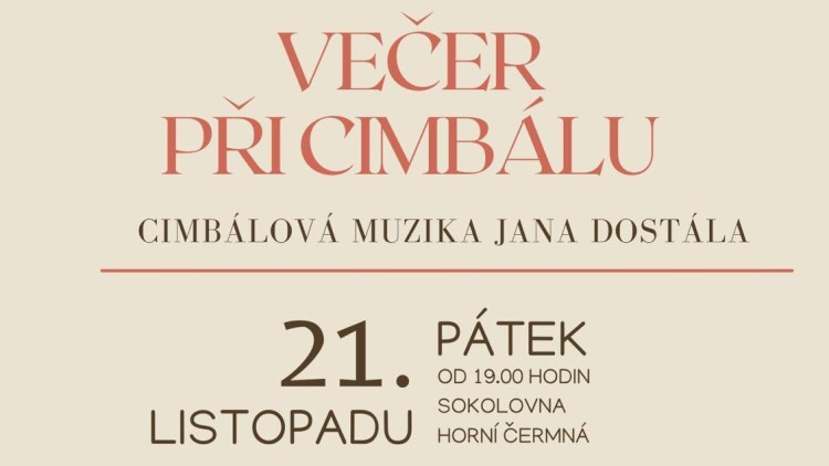 21. listopad - Večer při cimbálu