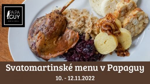 Inzerce: Svatomartinské menu v Papaguy