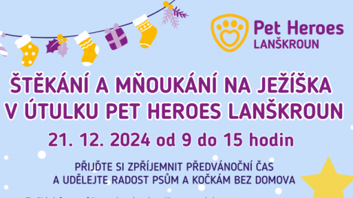 21. prosinec - Přijďte načerpat vánoční atmosféru do útulku Pet Heroes Lanškroun 