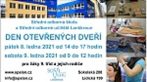 8. a 9. leden - Den otevřených dveří v SOŠ a SOU Lanškroun