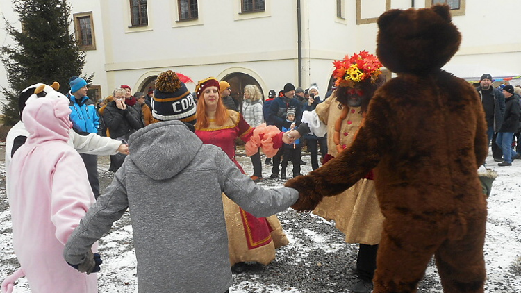 Masopustní maškary ovládly centrum Lanškrouna