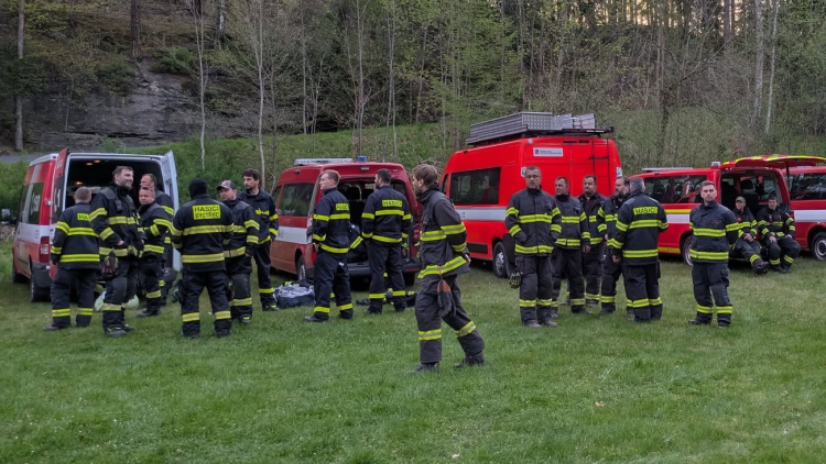 Letohradští hasiči pomáhali u požáru v Českém Švýcarsku